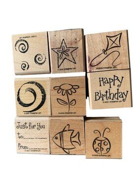 Stampin Up Rubber Stamps - Happy Birthday Just for You